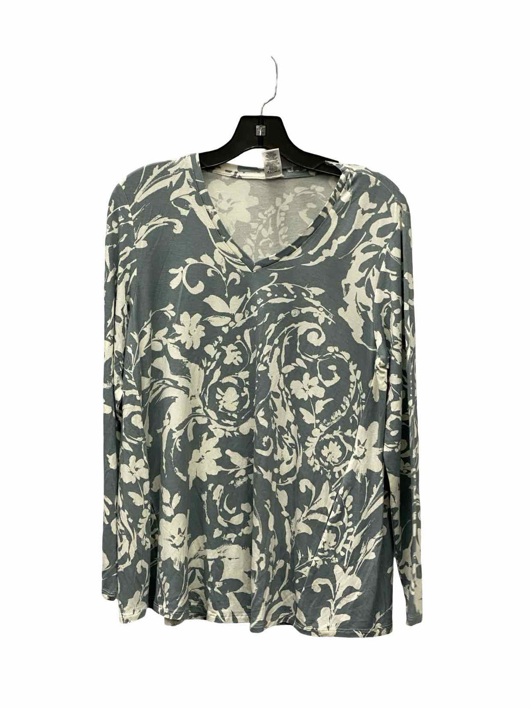 Wynne Layers Size S Blue Floral Long Sleeve Shirts