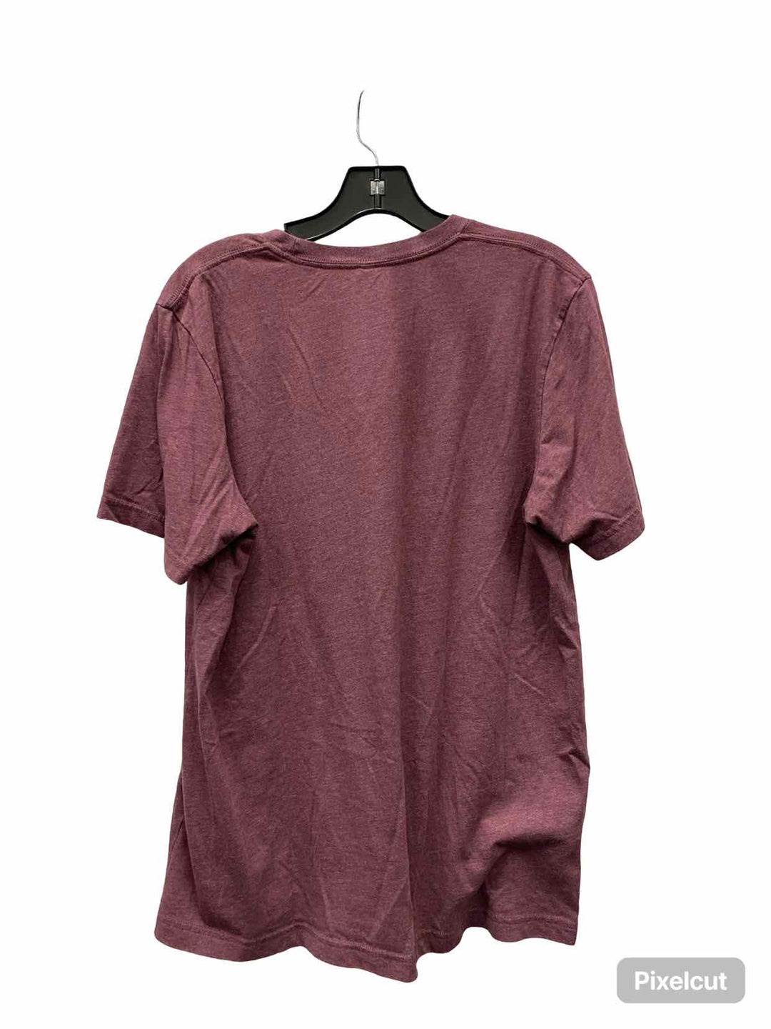 Bella + Canvas Size L Burgundy Print T-shirt