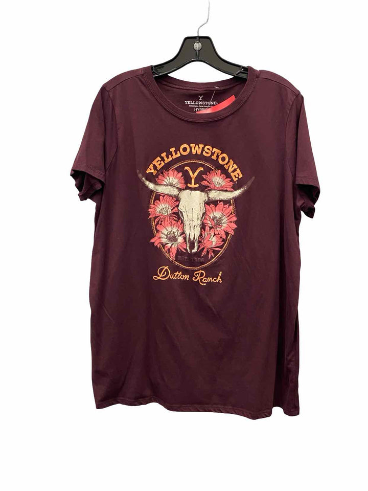 Yellowstone Size 1X Purple Short Sleeve Shirts