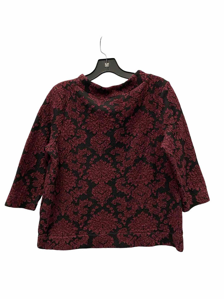 Halogen Size MP Purple Black Long Sleeve Shirts