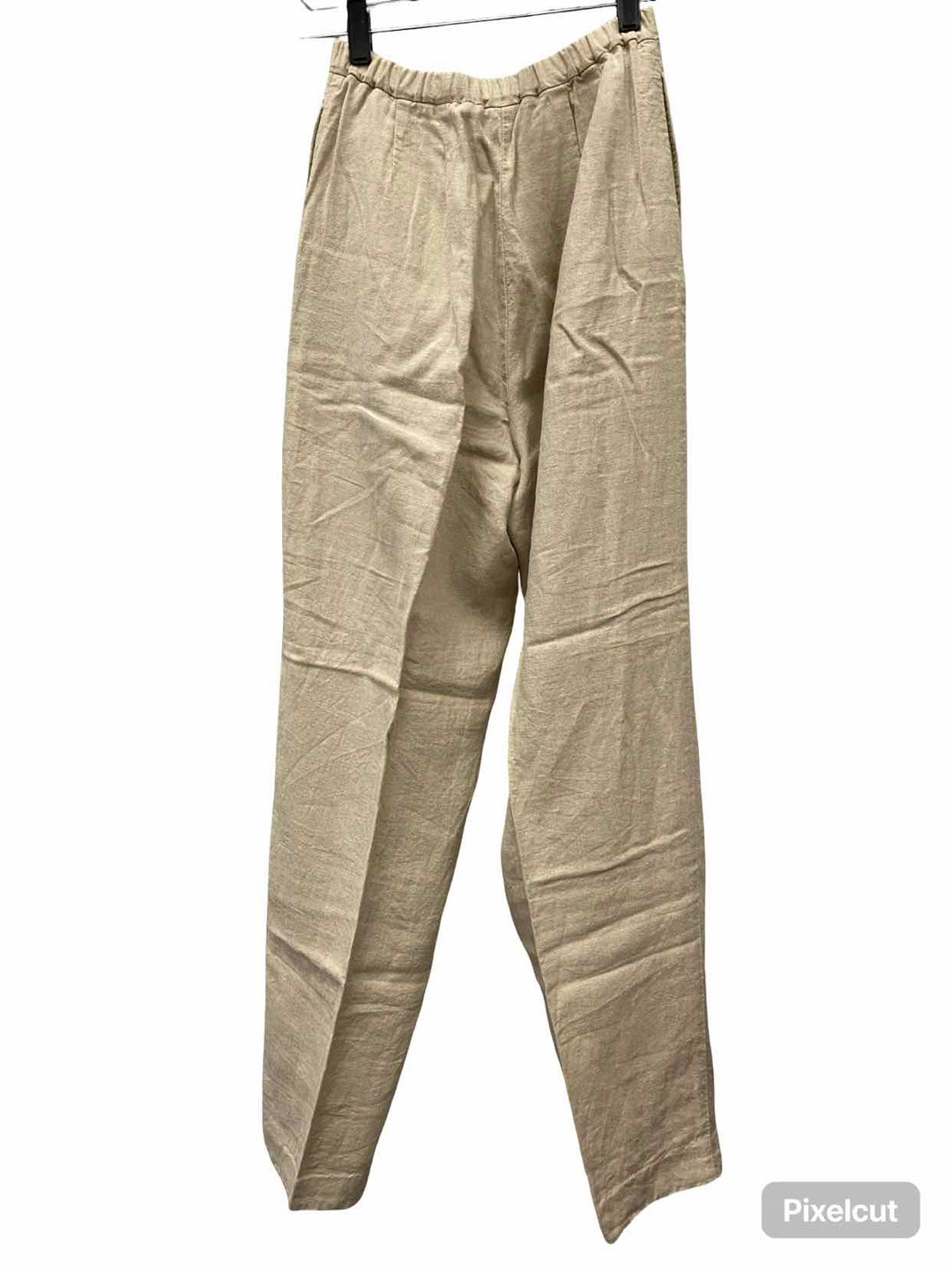 Eddie Bauer Size 10 Beige Linen Pants