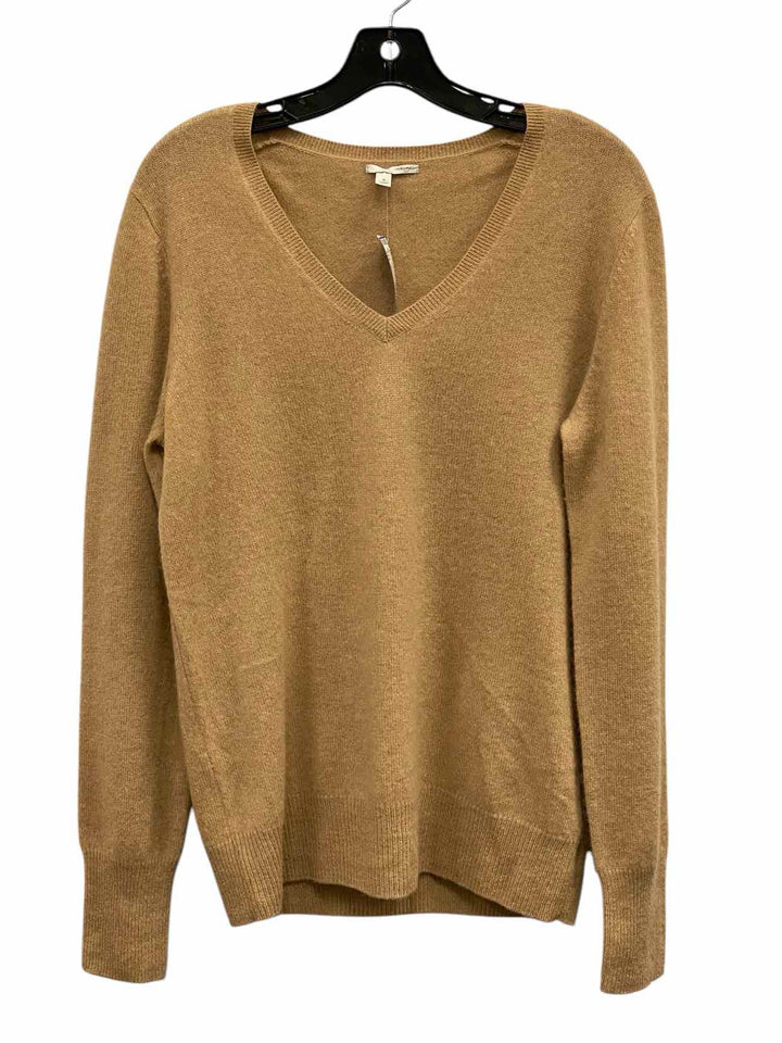 Halogen Size XL Tan 100% cashmere Sweater