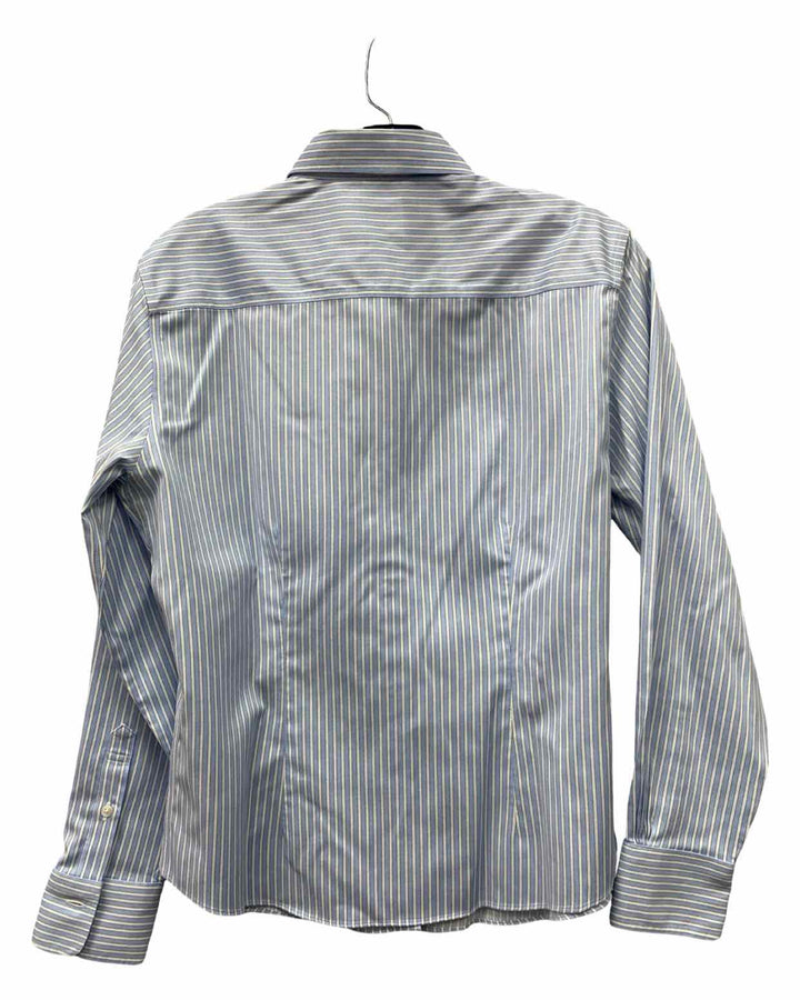 Brooks Brothers Size 8 Blue White Striped Long Sleeve Shirts