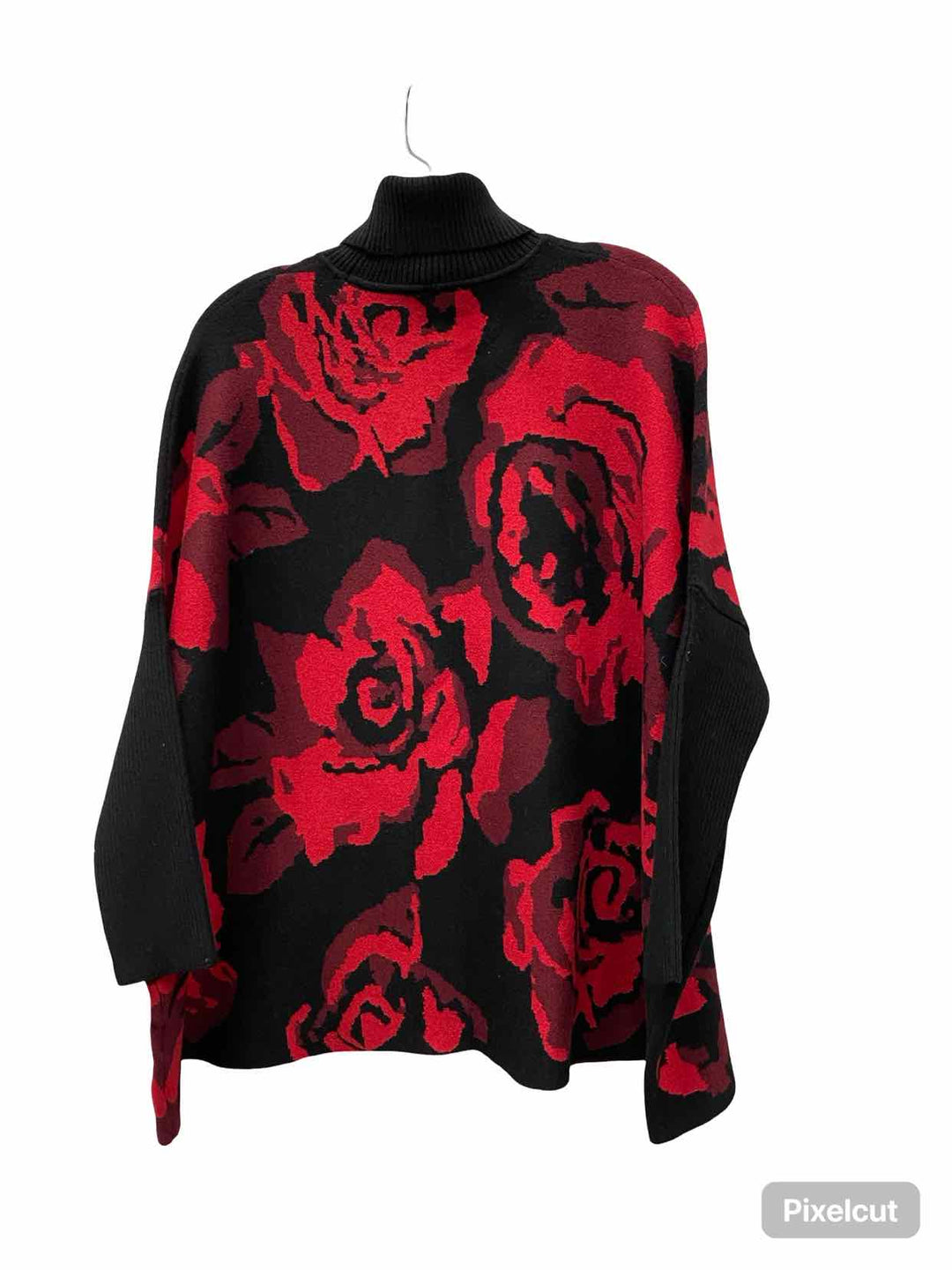 Chico's Size L Black Red Sweater