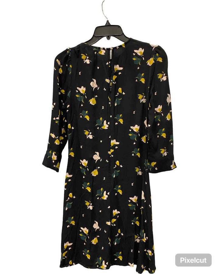 Chelsea 28 Size XS Black Yellow Floral Dress