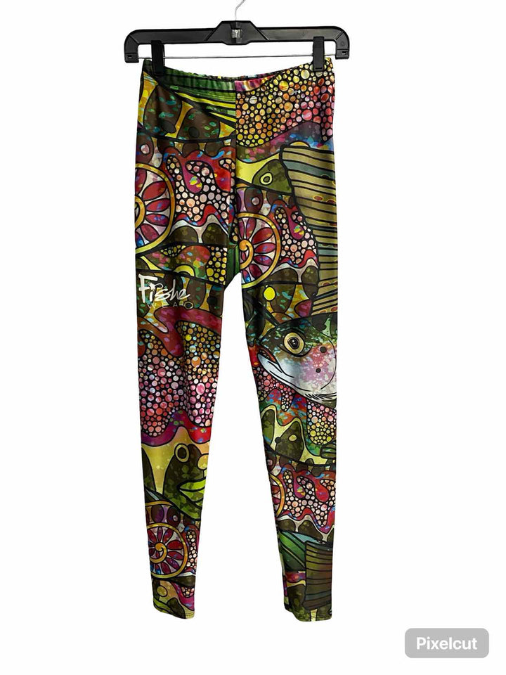 Fishe Wear Size M Multi-Color Print Athletic Pants