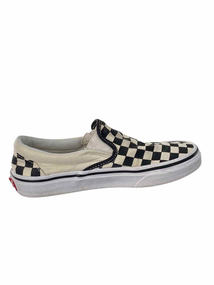 Vans Shoe Size 6.5 White Black Checkered Sneakers