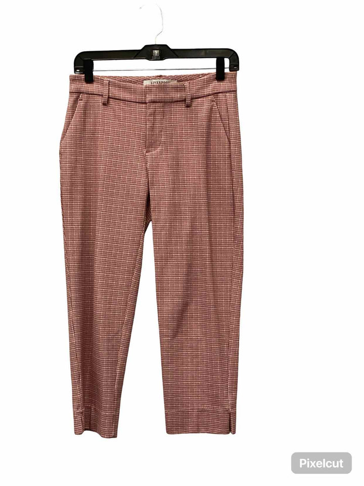 Liverpool Size 2P Red White Pants