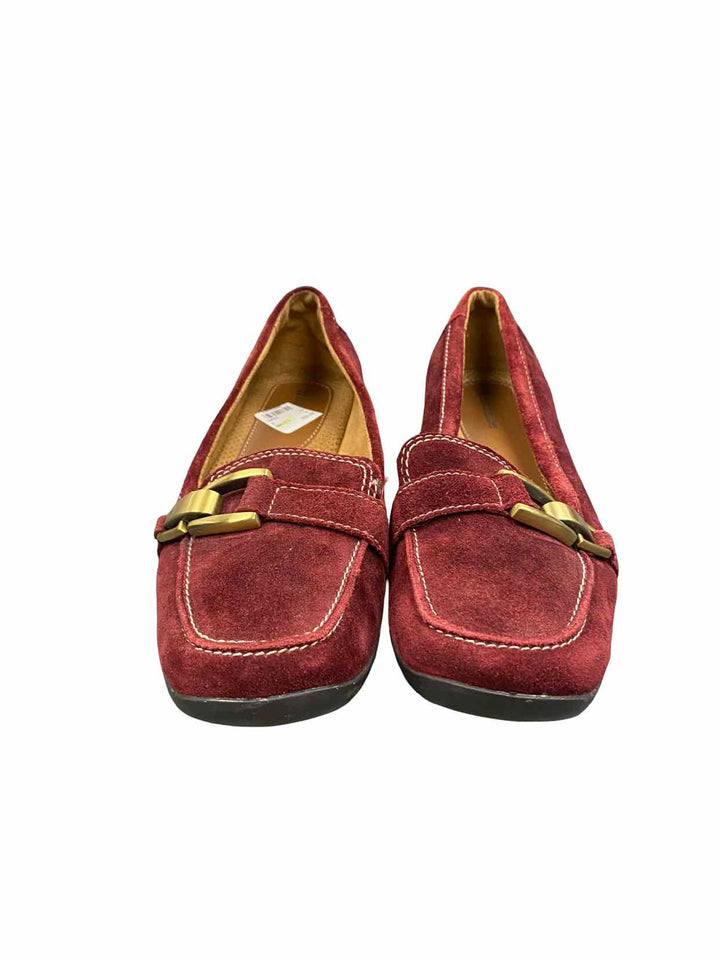 Naturalizer Shoe Size 9 Red Suede Loafers