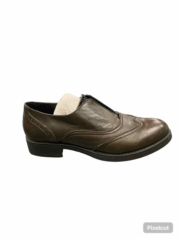 Sheridan Mia Shoe Size 38 Green Leather "Bright" Oxfords Loafers