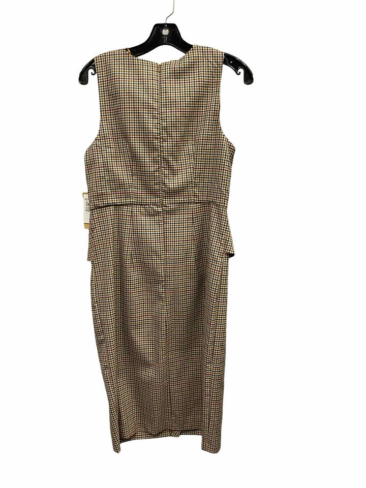 Halogen Size S Brown Cream Dress