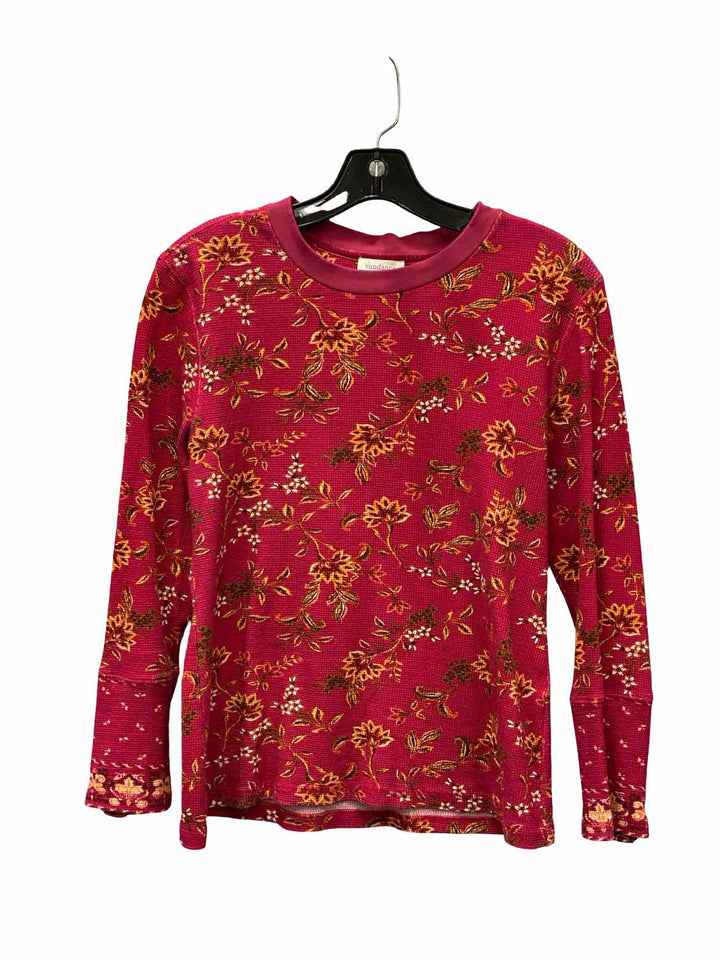 Sundance Size L Pink Floral Long Sleeve Shirts