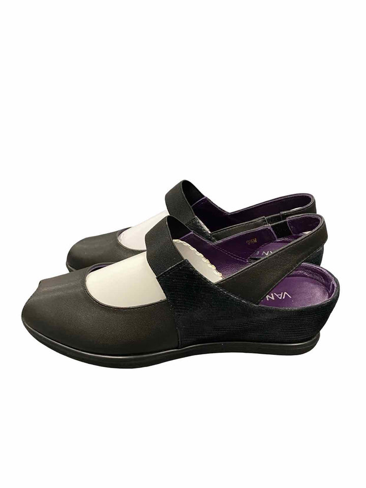 Vaneli Shoe Size 9.5 Black Purple Flats
