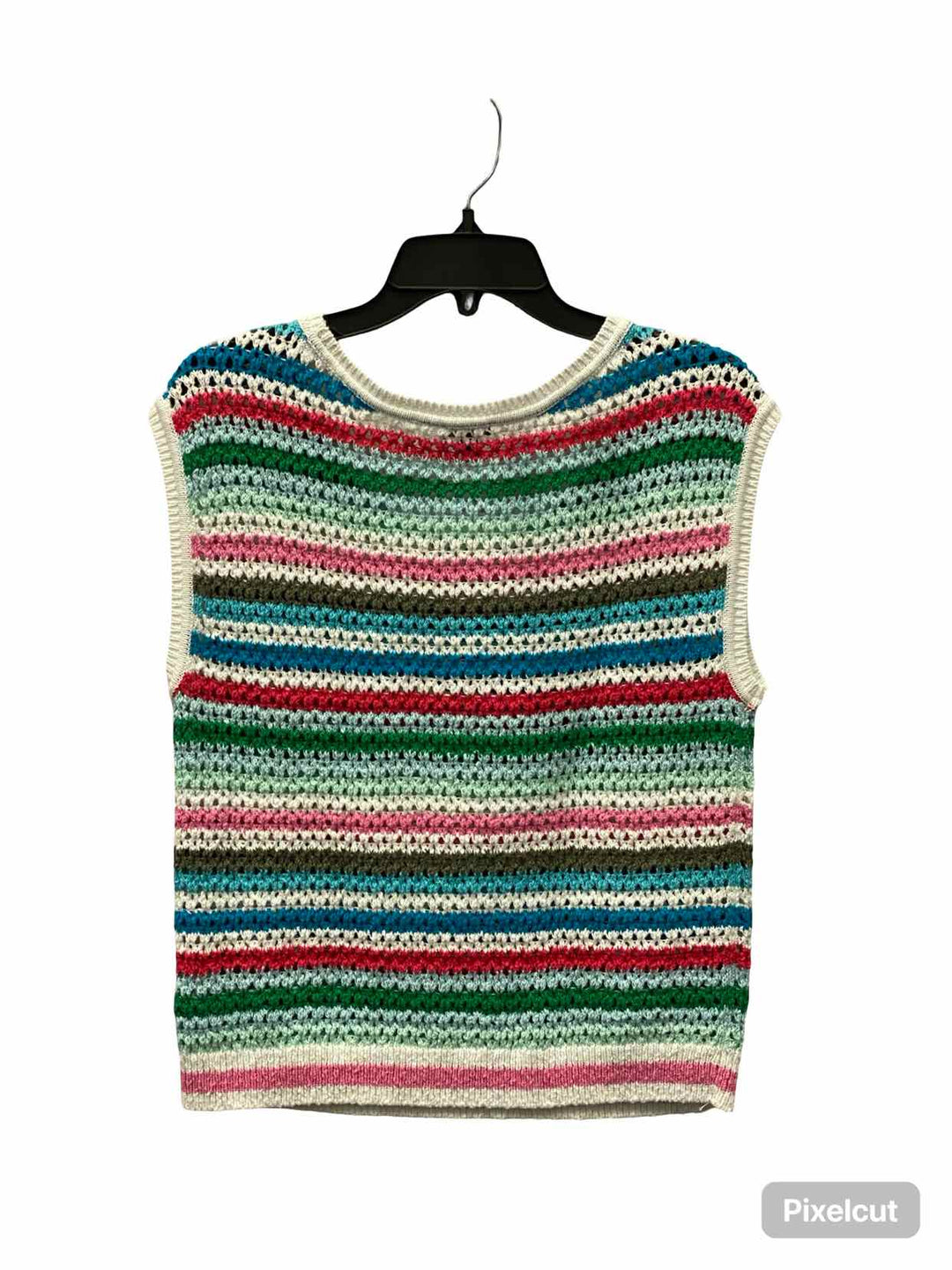 Talbots Size S Green Blue Striped Tank Top