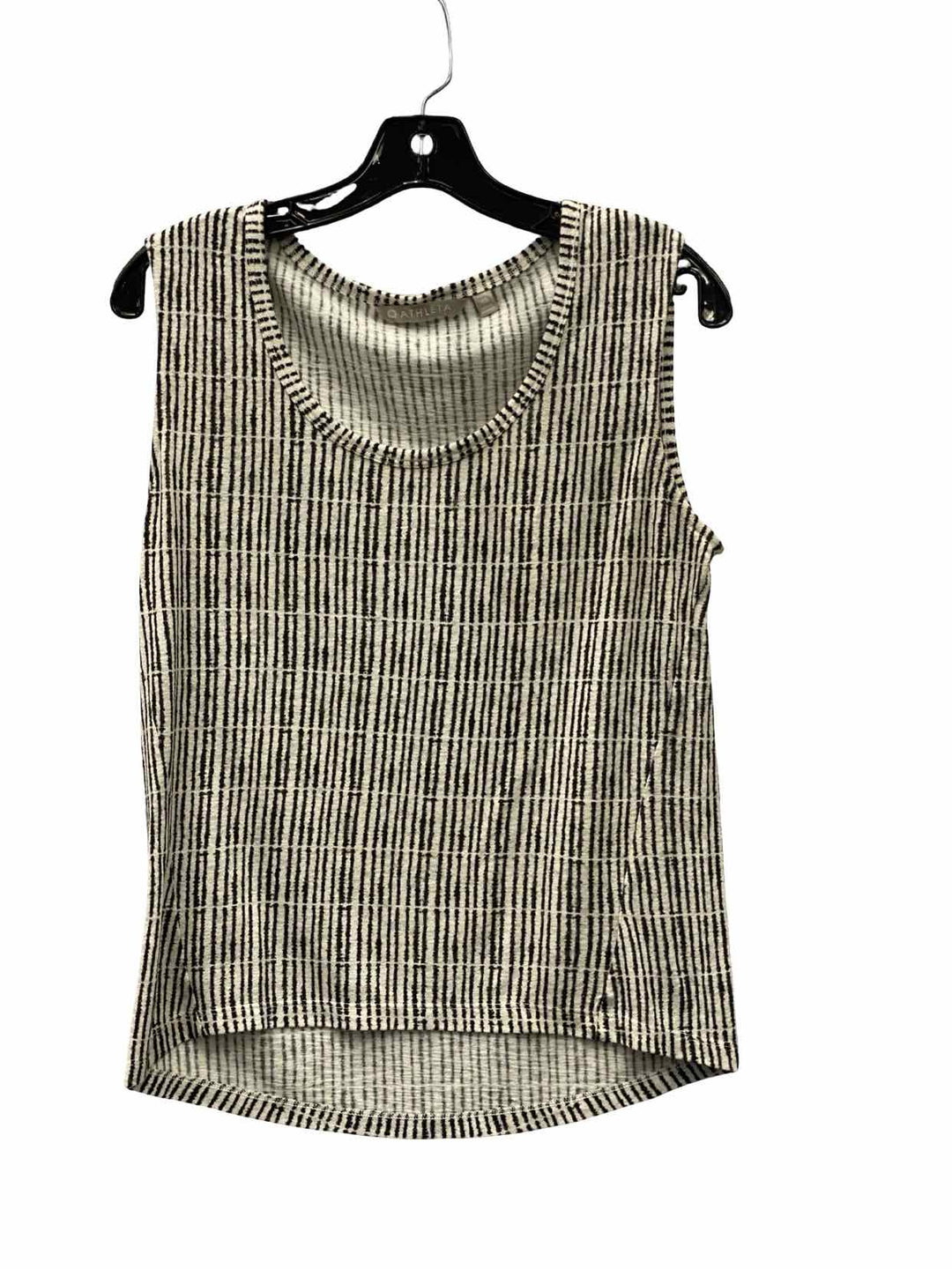 Athleta Size XS White Black Stripe Tank Top