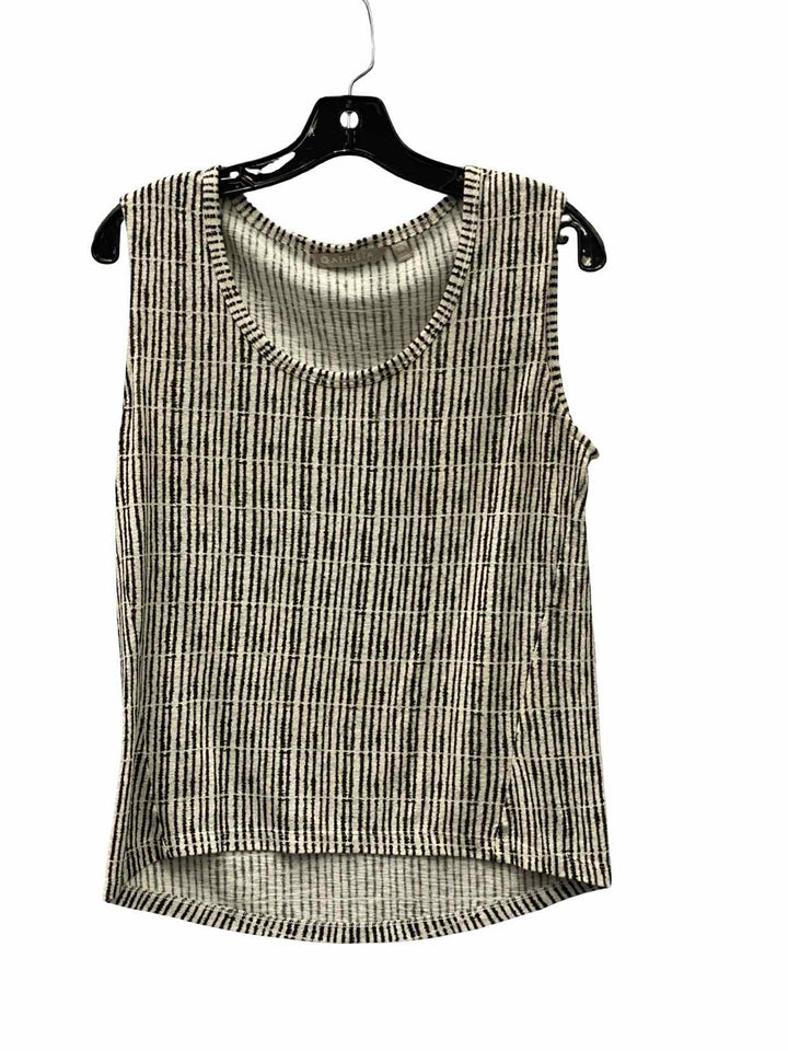 Athleta Size XS White Black Stripe Tank Top