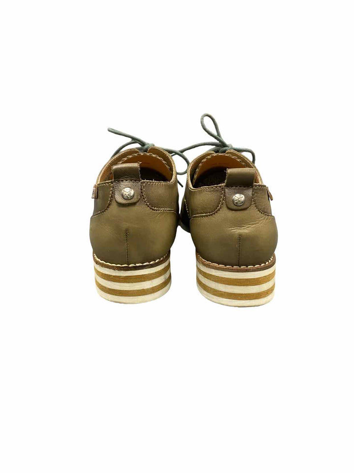 Pikolinos Shoe Size 36 Olive Royal Lace Up Low Heel Loafers