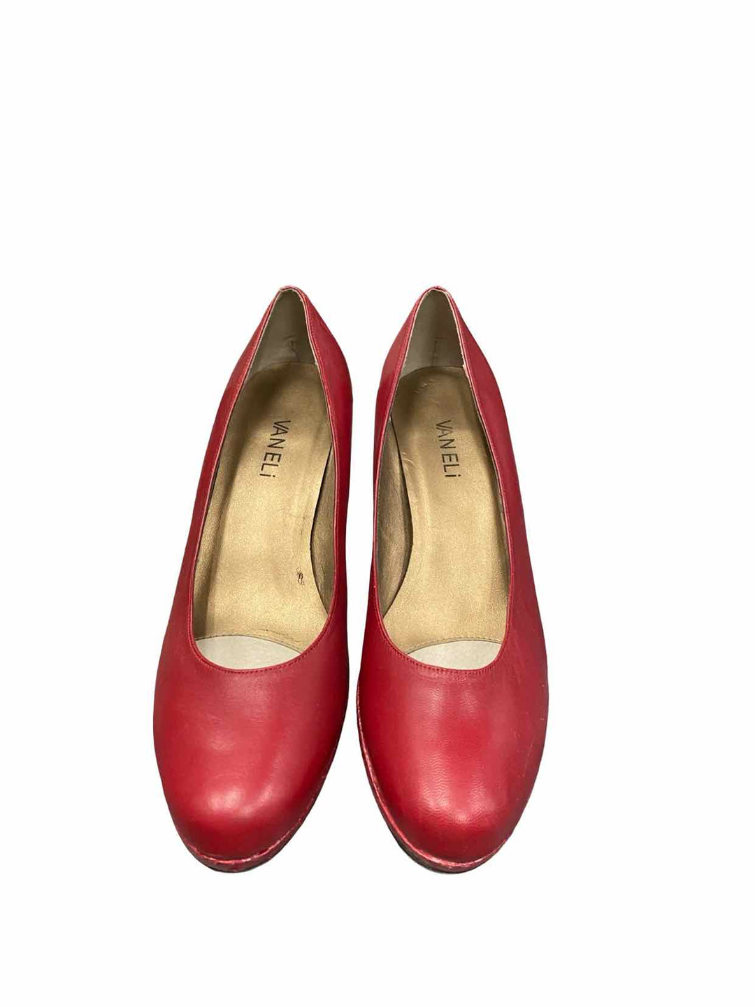Vaneli Shoe Size 9 Red Leather Heels