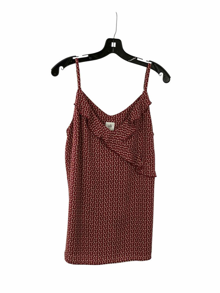 Cabi Size M Purple Brown Print Tank Top