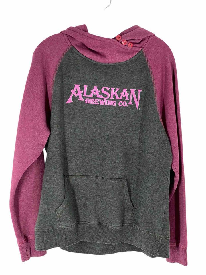 Ouray Size L Grey Purple Alaskan Brewing Sweatshirt