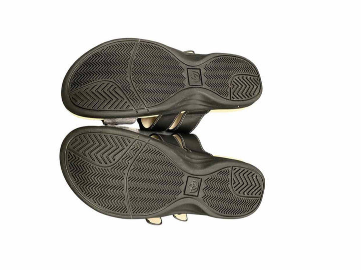 spenco Shoe Size 7 Black Tan Sandals