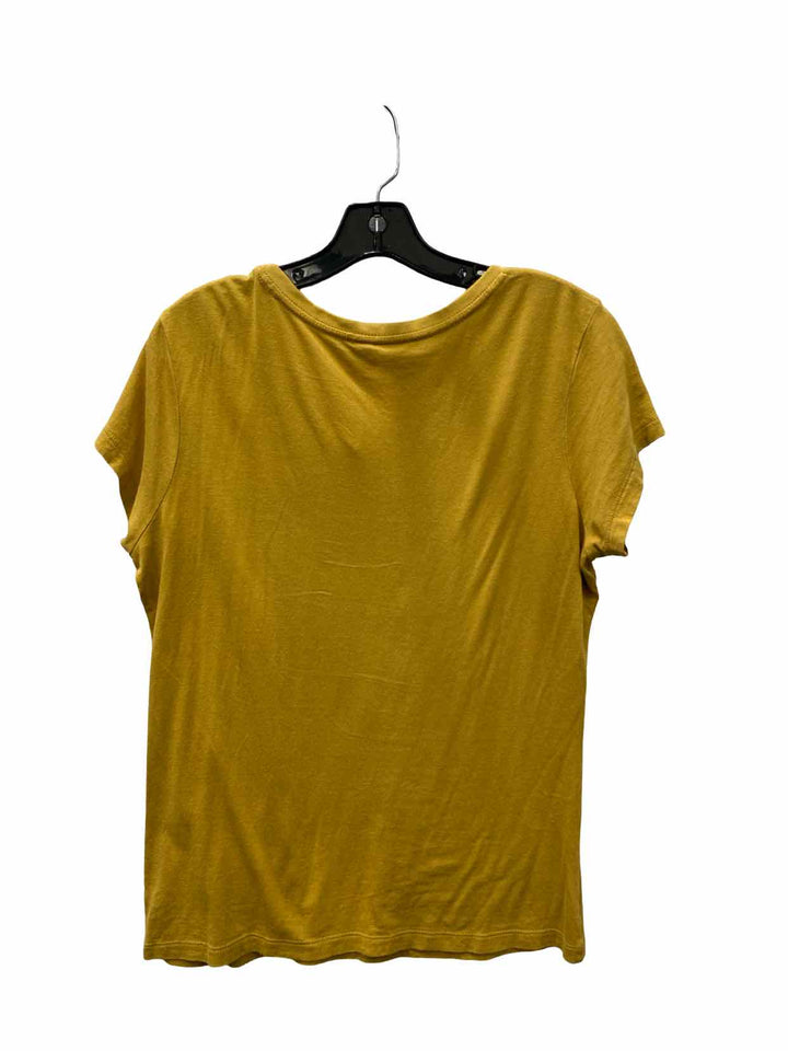 ONNO Size M Yellow 70% Bamboo Short Sleeve Shirts