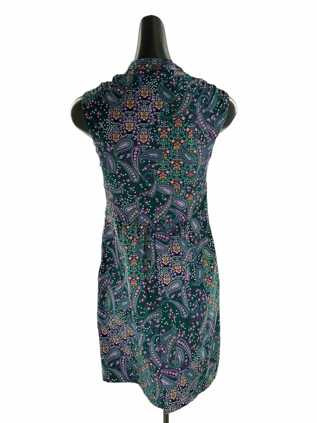 Athleta Size 0 Green Multi Abstract Dress