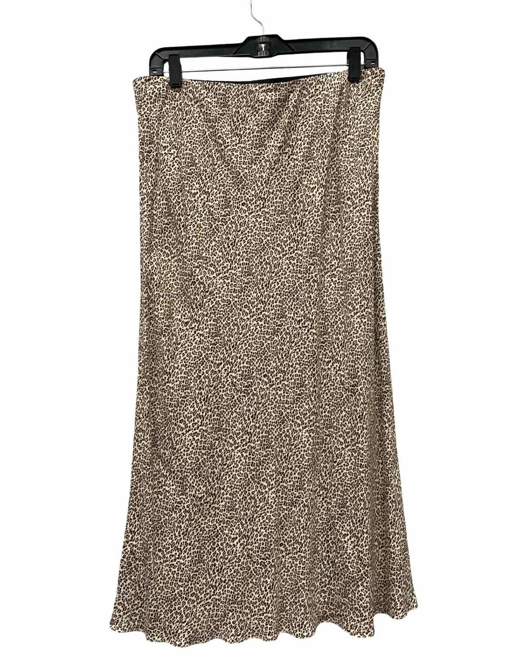 Jenni Kanye Size L Beige Leopard Print Skirt