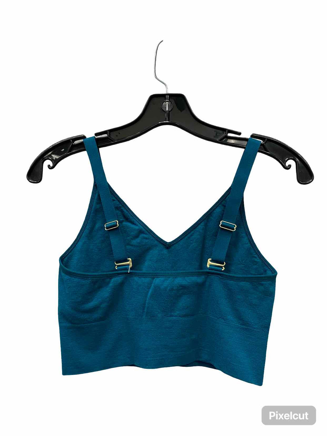 Branwyn Size M Teal Merino Blend Athletic Bra