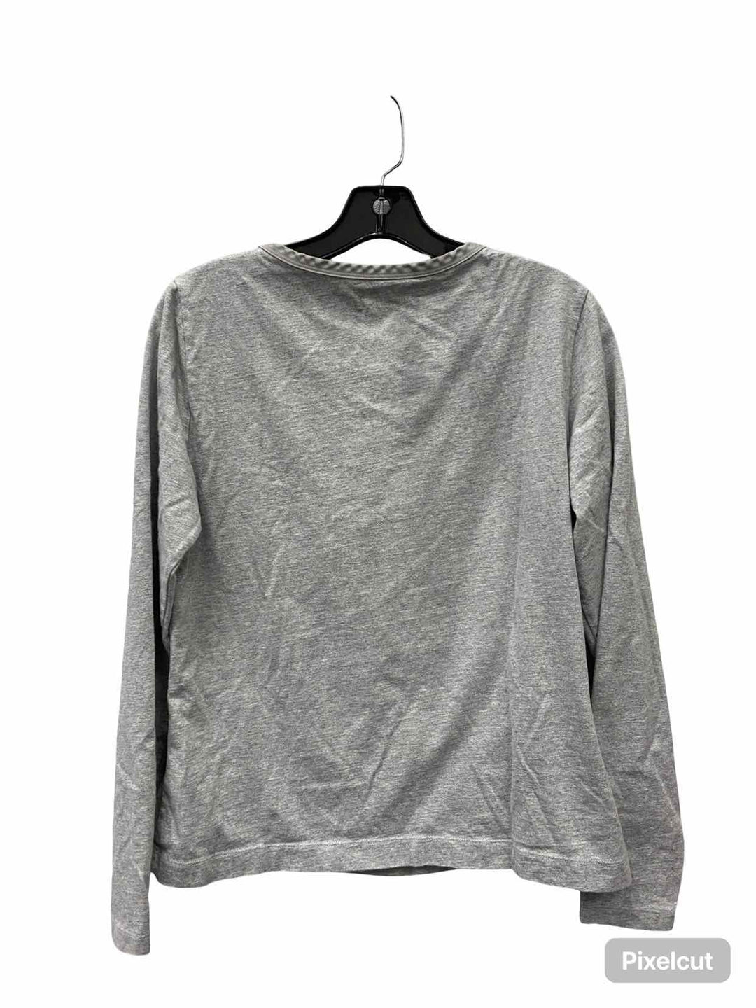 LL Bean Size M Gray 100% cotton Long Sleeve Shirts