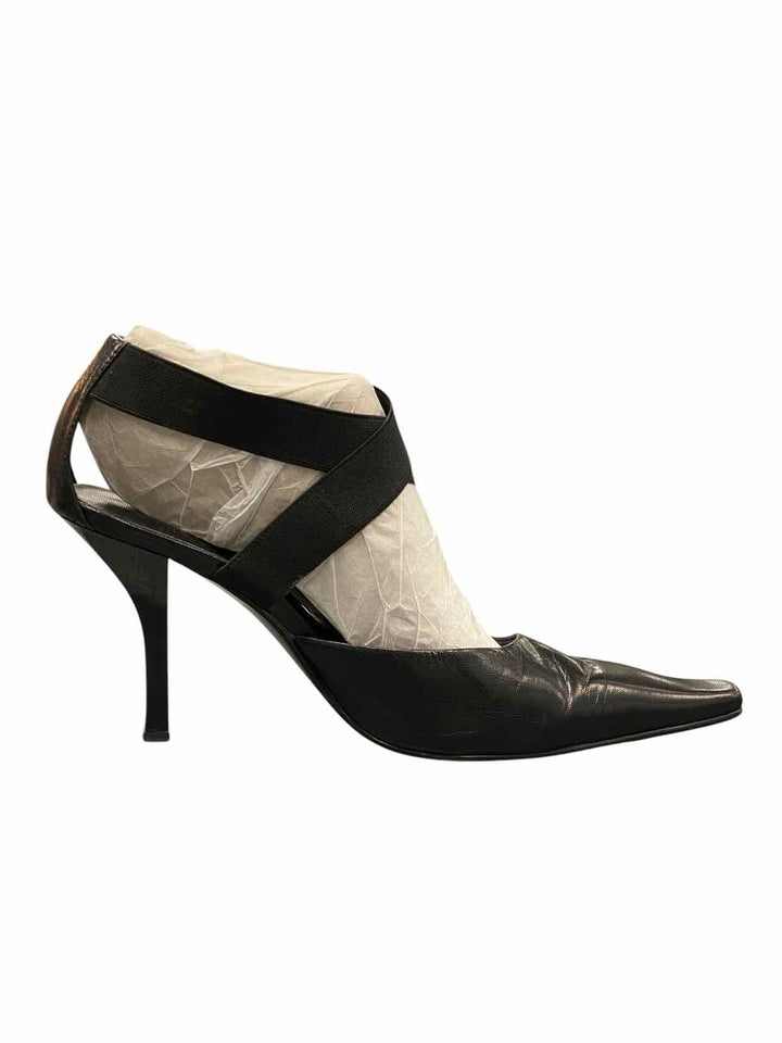Nine West Shoe Size 10 Black Leather Heels