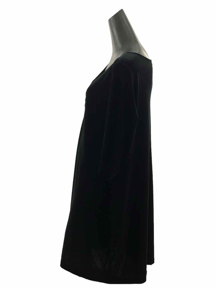 Working Classics Size 18 Black Velour Dress