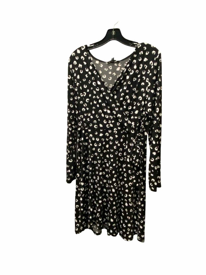Hail3ey:23 Size XL Black White Print Dress