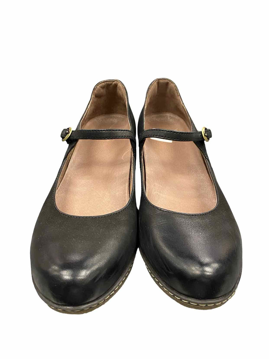 Dansko Shoe Size 39 Black Leather Loralie Wedge Maryjane Loafers