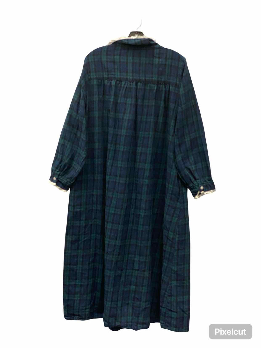 Lanz of Salzburg Size L Green Plaid Dress