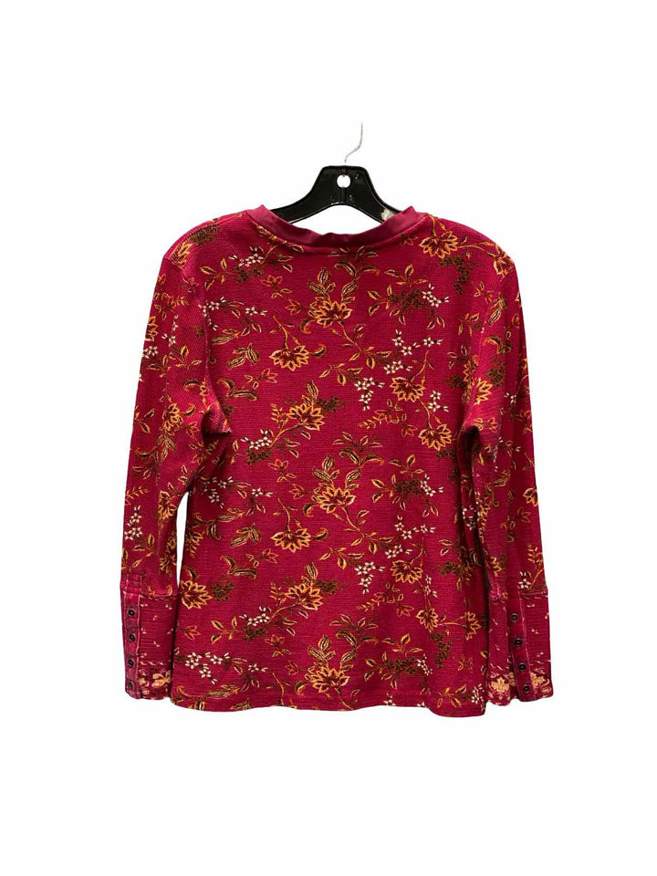 Sundance Size L Pink Floral Long Sleeve Shirts