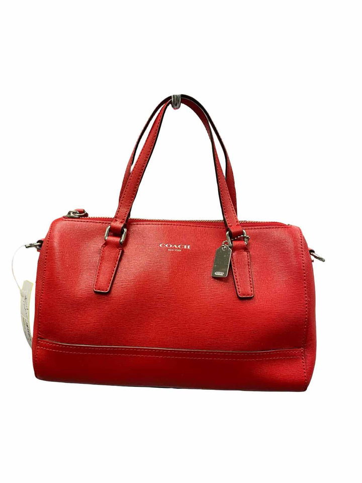COACH Red Mini Satchel Purse