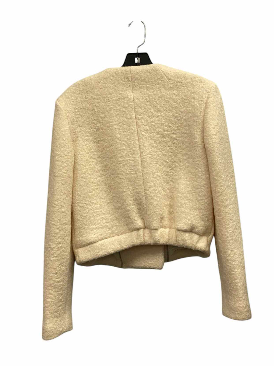 Banana Republic Size 8 White Wool Blend Jacket (Outdoor)