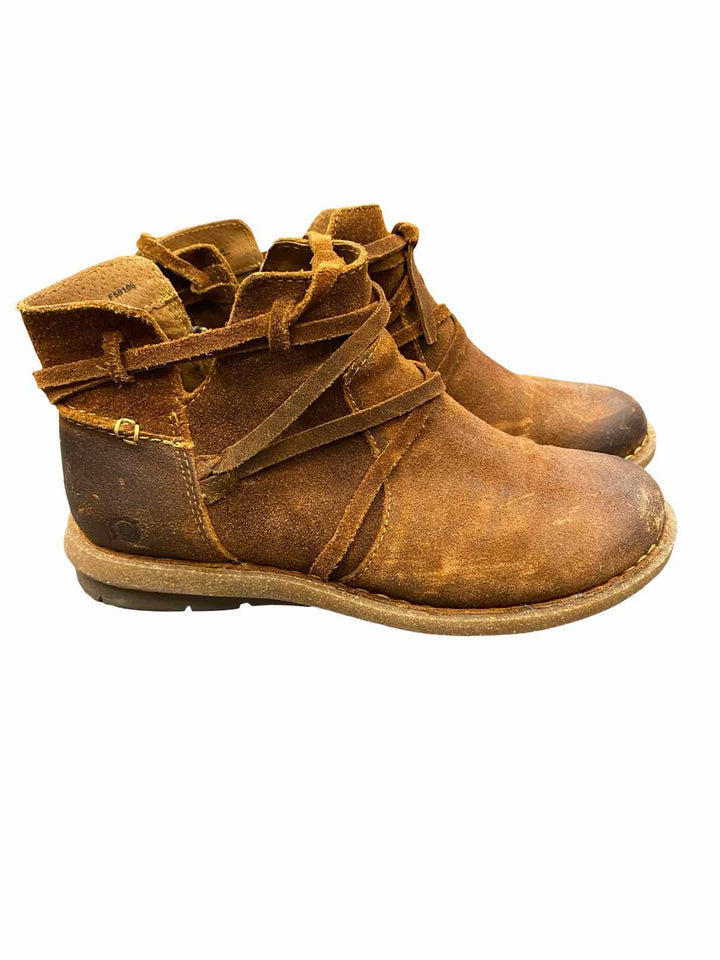 Born Shoe Size 7 Brown Leather Tarkiln Boots(Ankle)