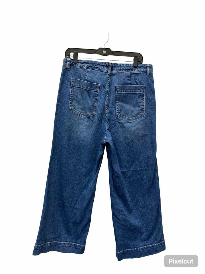 Gap Size 14 Blue Wide Leg Crop Jeans