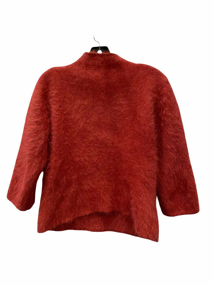 Moda International Size M Red 53% Rabbit Hair/ 15% Wool Sweater