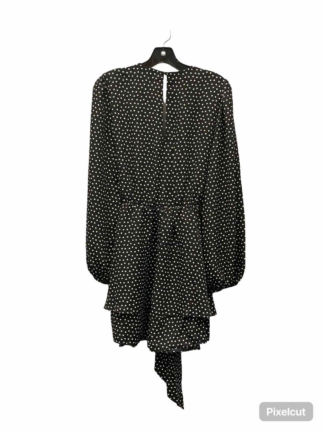 Express Size M Black White Polka Dot Dress