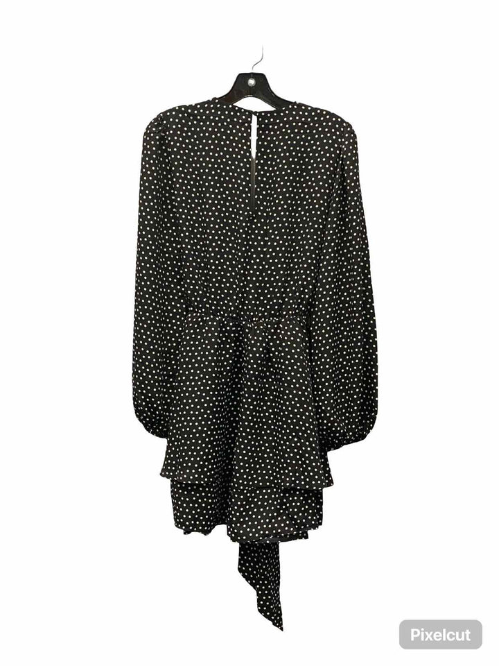 Express Size M Black White Polka Dot Dress