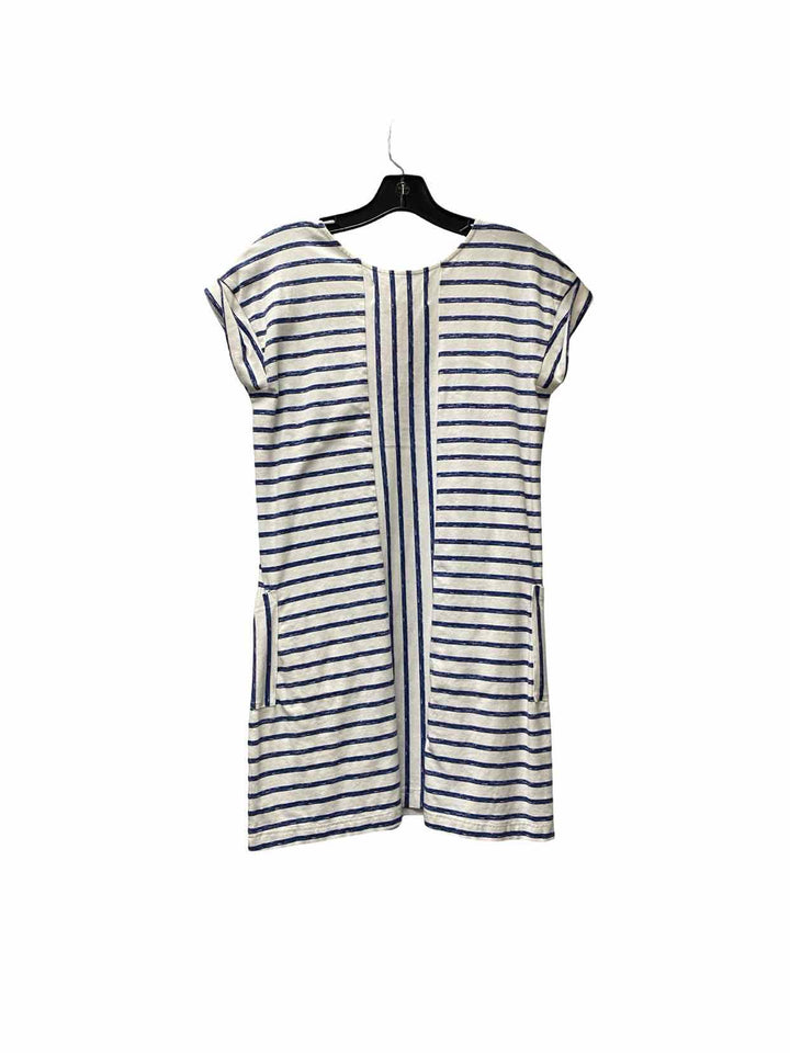 Adventura Size S Blue White Striped Dress