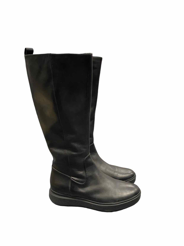 Naturalizer Shoe Size 8 Black Leather Torence Boots(knee)