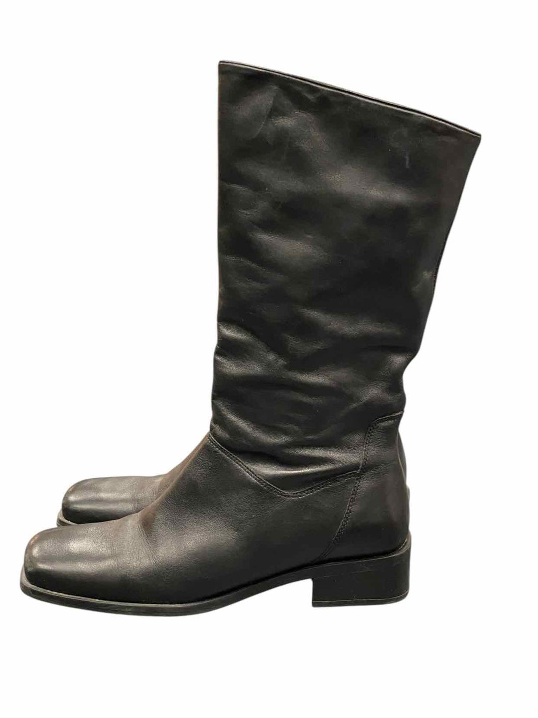 Naturalizer Shoe Size 8 Black Leather Boots(knee)