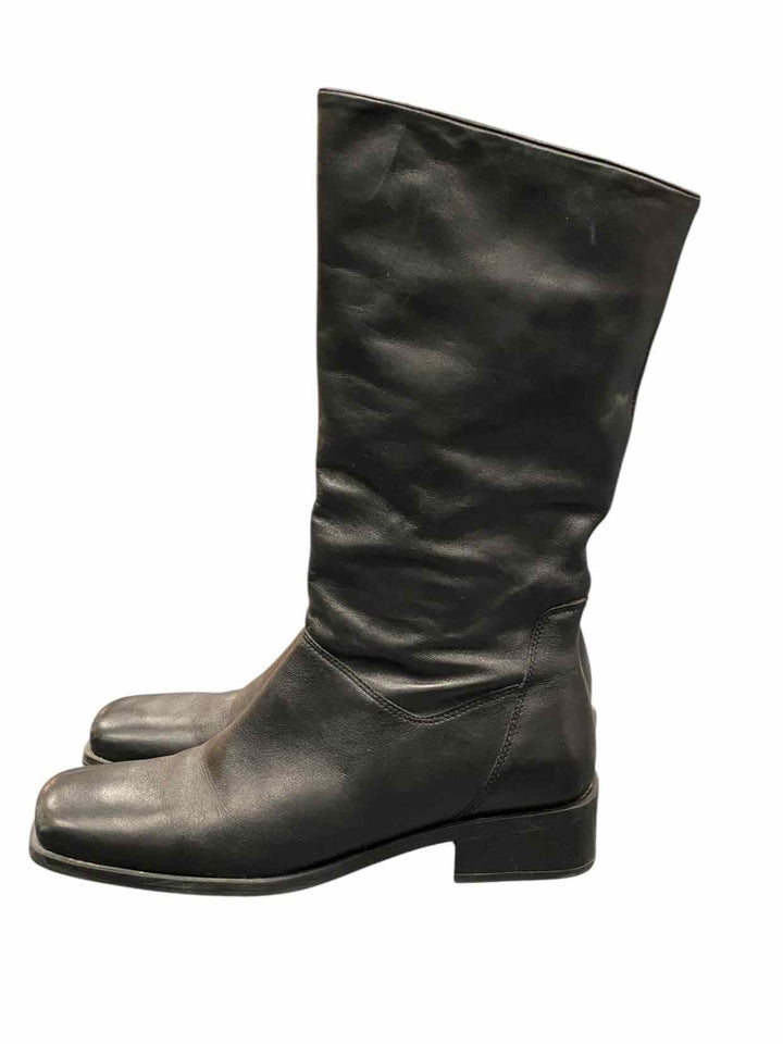 Naturalizer Shoe Size 8 Black Leather Boots(knee)