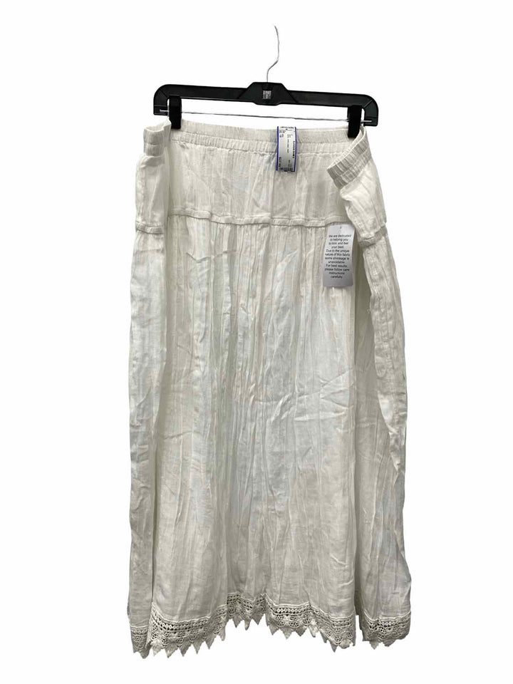 ellos Size 1X White 100% cotton Skirt