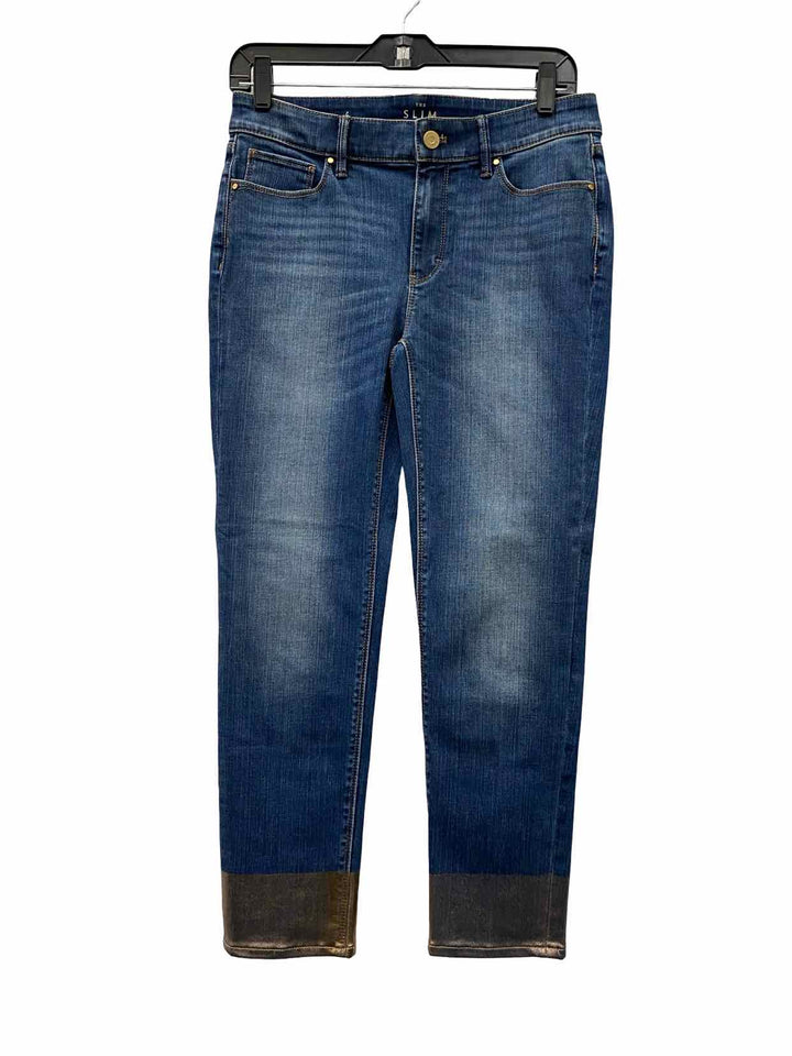 White House Black Market Size 4 Blue slim crop Jeans