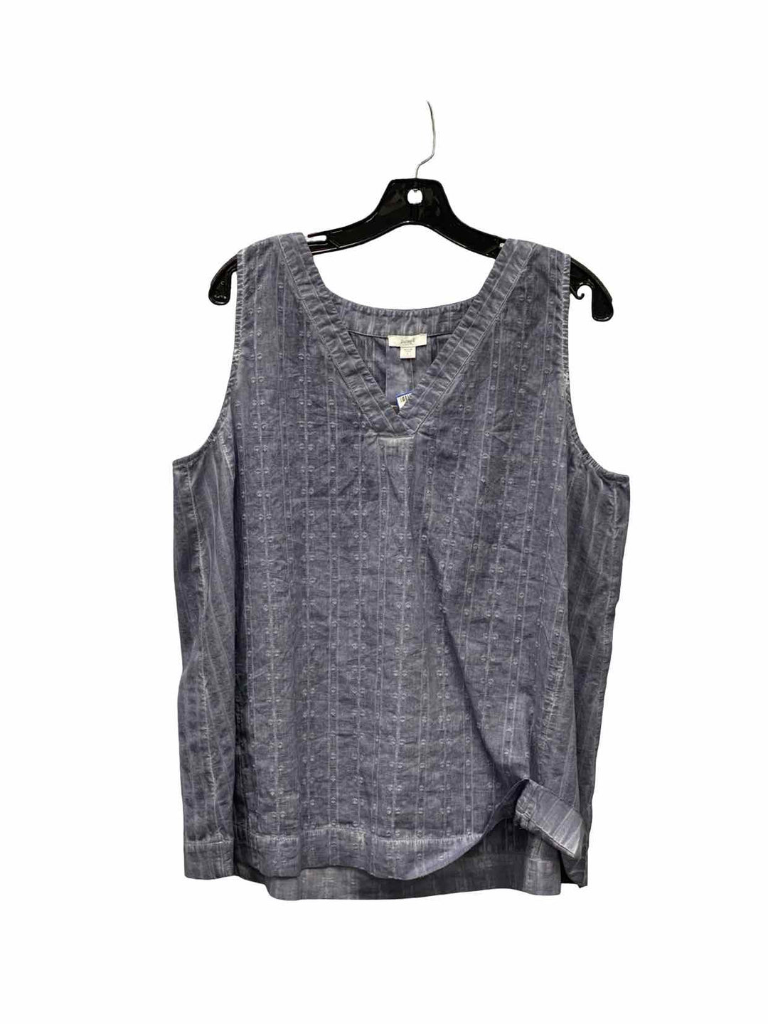 purejill Size L Blue 100% cotton NWT Tank Top